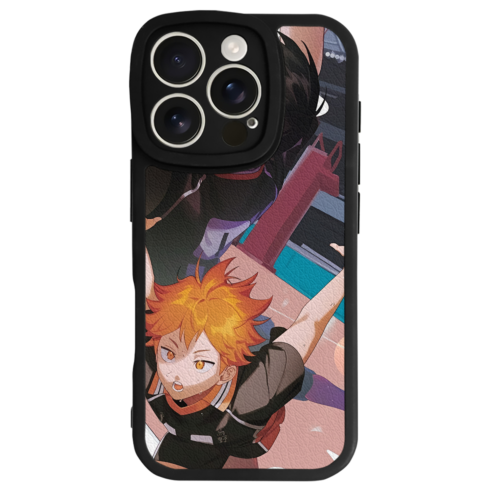 （画像用） ハイキュー!! Haikyu!! 【iPhone 16シリーズ対応】シリコンスマホケース（レザー調） 材質：シリコン